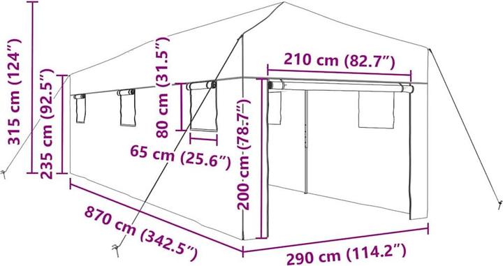 Actual product image vidaXL Gewächshaus