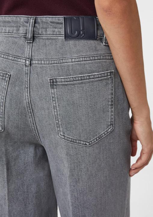 Image du produit Comma Jeans-Hose Wide-Leg-Jeans mit Waschung (44)