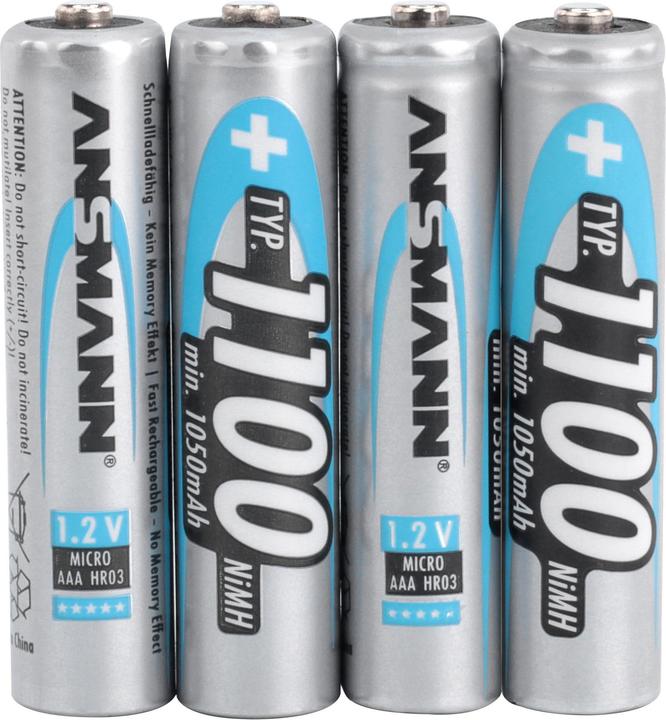 Produktbild Ansmann Typ 1100 (4 Stk., AAA, 1050 mAh)