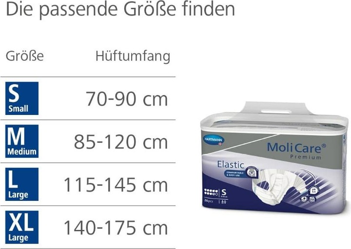 Image du produit MoliCare Elastic 9 S (26 x, Mini)
