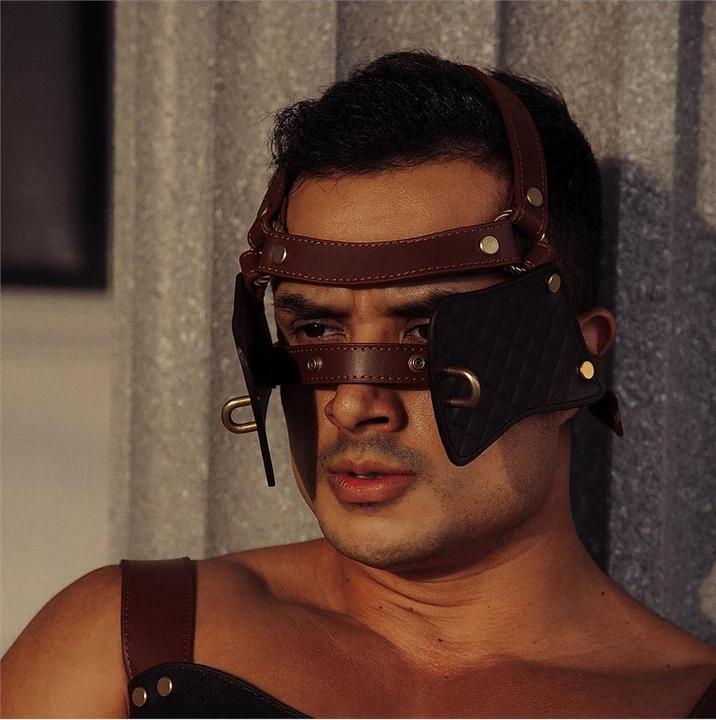 Actual product image Liebe Seele Leather Blinders with Gag