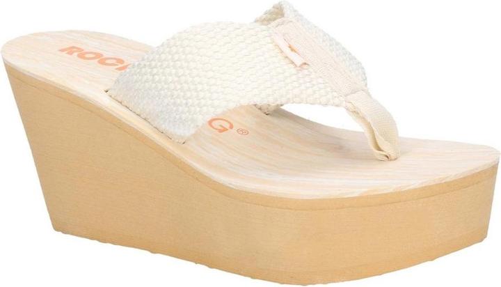 Produktbild Rocket Dog Diver Gewebe Slip On Pantoletten mit Keilabsatz (41)