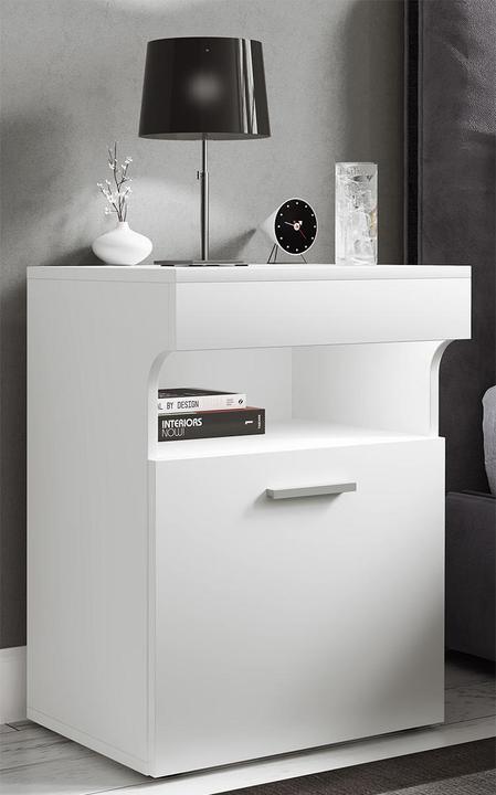 Image du produit VCM Table de nuit Table d'appoint Porte pivotante Console Boxspring Table de nuit Slepal M (45 x 39 x 61 cm)