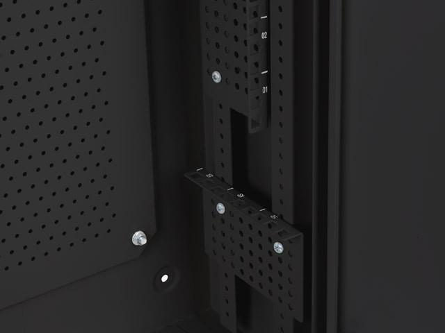 Produktbild Lanberg SZAFA INSTALACYJNA RACK WISZĄCA 19 6U+3U 540X200 NISKOPROFILOWA CZARNA (ZŁOŻONA) (6 HE, 19 Zoll Rack)