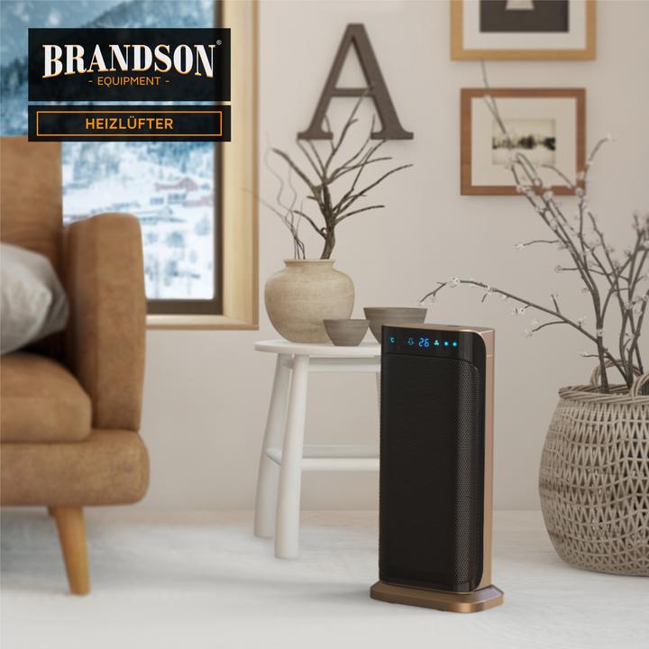 Actual product image Brandson Fan heater with remote control (2000 W)