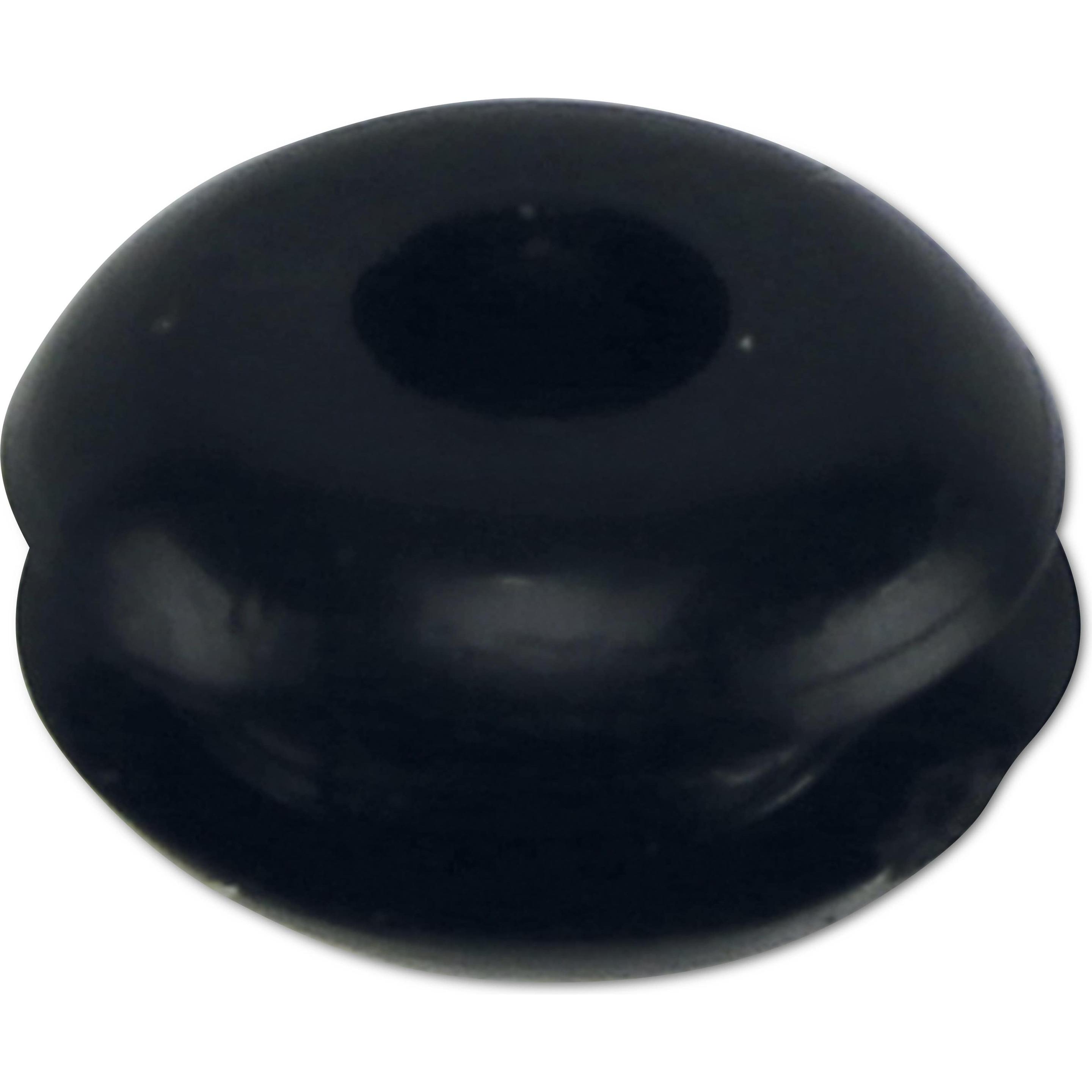 KSS, Kabelschutz + Kabelführung, Kabeldurchführungstülle PVC, schwarz, Plattenstärke 1,7, Loch-Ø 3, offen, 1 Stück (Kabe...