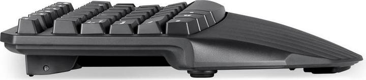 Produktbild Perixx PERIBOARD-613 DE B, Kabellose kompakte ergonomische Tastatur, schwarz (DE, Kabellos)