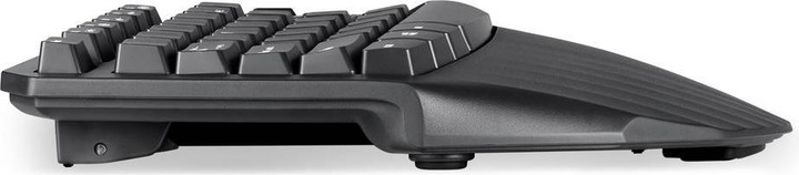 Produktbild Perixx PERIBOARD-613 DE B, Kabellose kompakte ergonomische Tastatur, schwarz (DE, Kabellos)