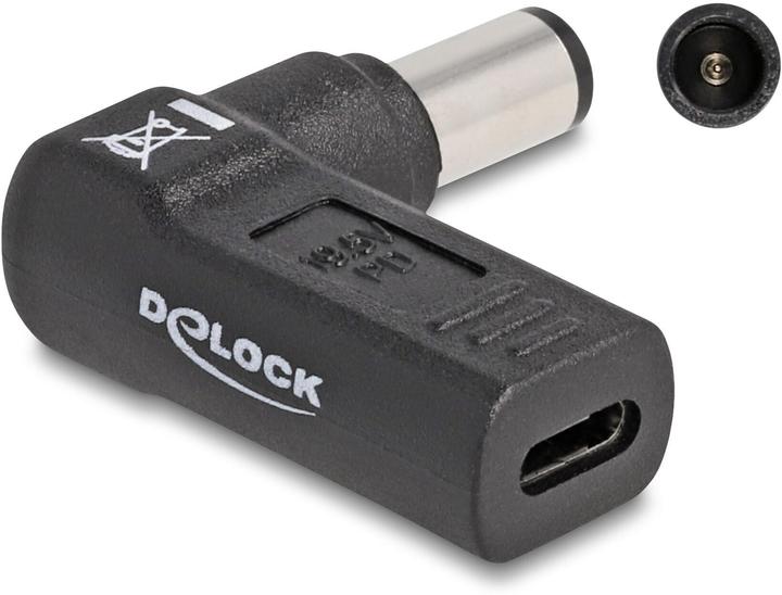 Actual product image Delock Adapter USB-C to HP 7.4 x 5.0 mm 90° angled (USB-C, 3.80 cm)