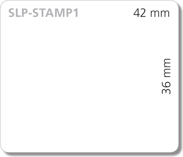 Seiko SLP-Stamp1 Briefmarkenetiketten, 2 Rollen à 510 Etiketten (4.20 cm)