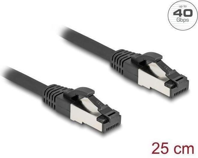 Immagine prodotto Delock 80566 Cavo patch Cat.8.1 S/FTP 0,25 m nero (80566) (S/FTP, PiMF, CAT8.1, 0.25 m)