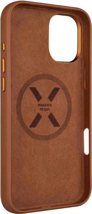 Actual product image Fixed MagLeather | Back | Apple | iPhone 16 Plus | Leather | Brown (Apple iPhone 16 Plus)
