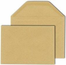 Mailmedia Wertbriefhülle, DIN C5, 162 x 229 mm, braun Kraft natron braun, 140 g/qm, ohne Fenster, N (1 Stück)
