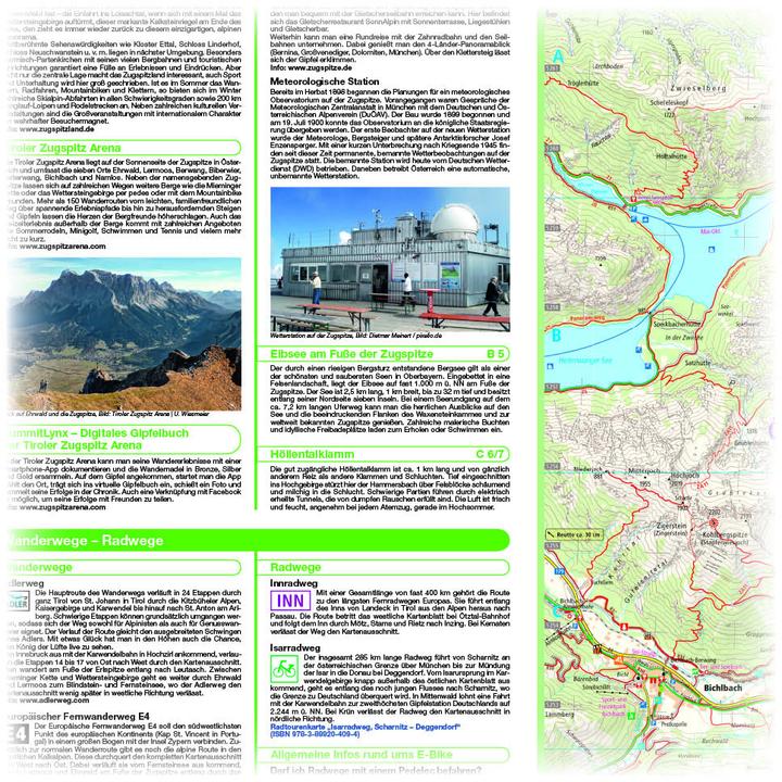 Produktbild Zugspitze - Wettersteingebirge - Mieminger Kette. Wander- und Radkarte 1 : 35 000 35000