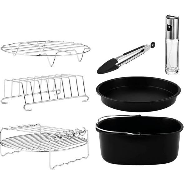 Cecotec Airfryer Kit De Accesorios Cecofrykit, Zubehör Küchengeräte, Schwarz, Silber