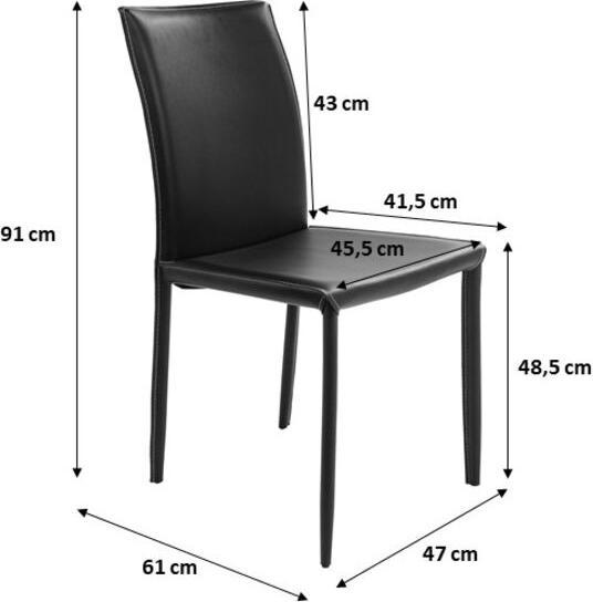 Image du produit Kare Design Stuhl Milano Schwarz