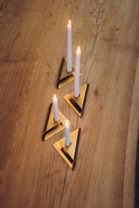Actual product image Höfats SQUARE CANDLE gold, VE 4