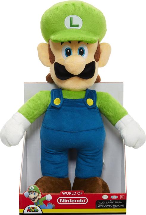 Produktbild Nintendo Plüschfigur Jumbo Basic Plush Luigi (50 cm)