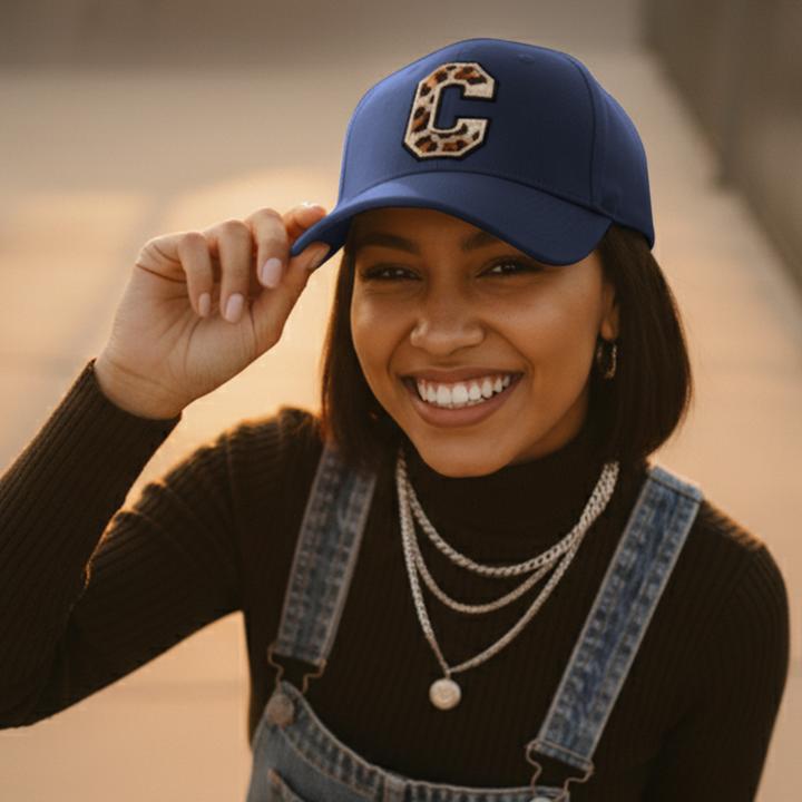 Actual product image Avizar Cap Streetwear Patch C Leopard Style