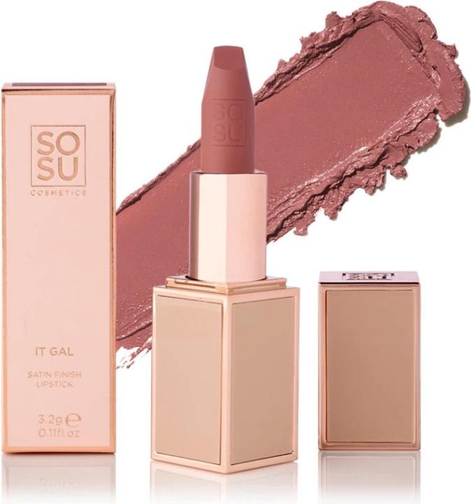 Image du produit Sosu Cosmetics - Satin lipstick (Rouge à lèvres satiné) 3.2 g - Nuance : It Gal (It Gal)