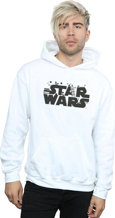 Immagine prodotto Star Wars Minimalist Logo Felpa con Cappuccio Uomo (S)