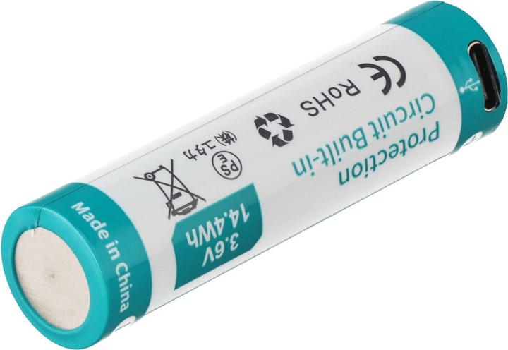 Actual product image Keeppower 18650 Li-Ion Akku P1840TC 4000mAh, 3,6 / 3,7 V, 70,2x18,8mm, PCB geschützt, USB-C Ladefunktion (1 pcs., 18650, 4000 mAh)