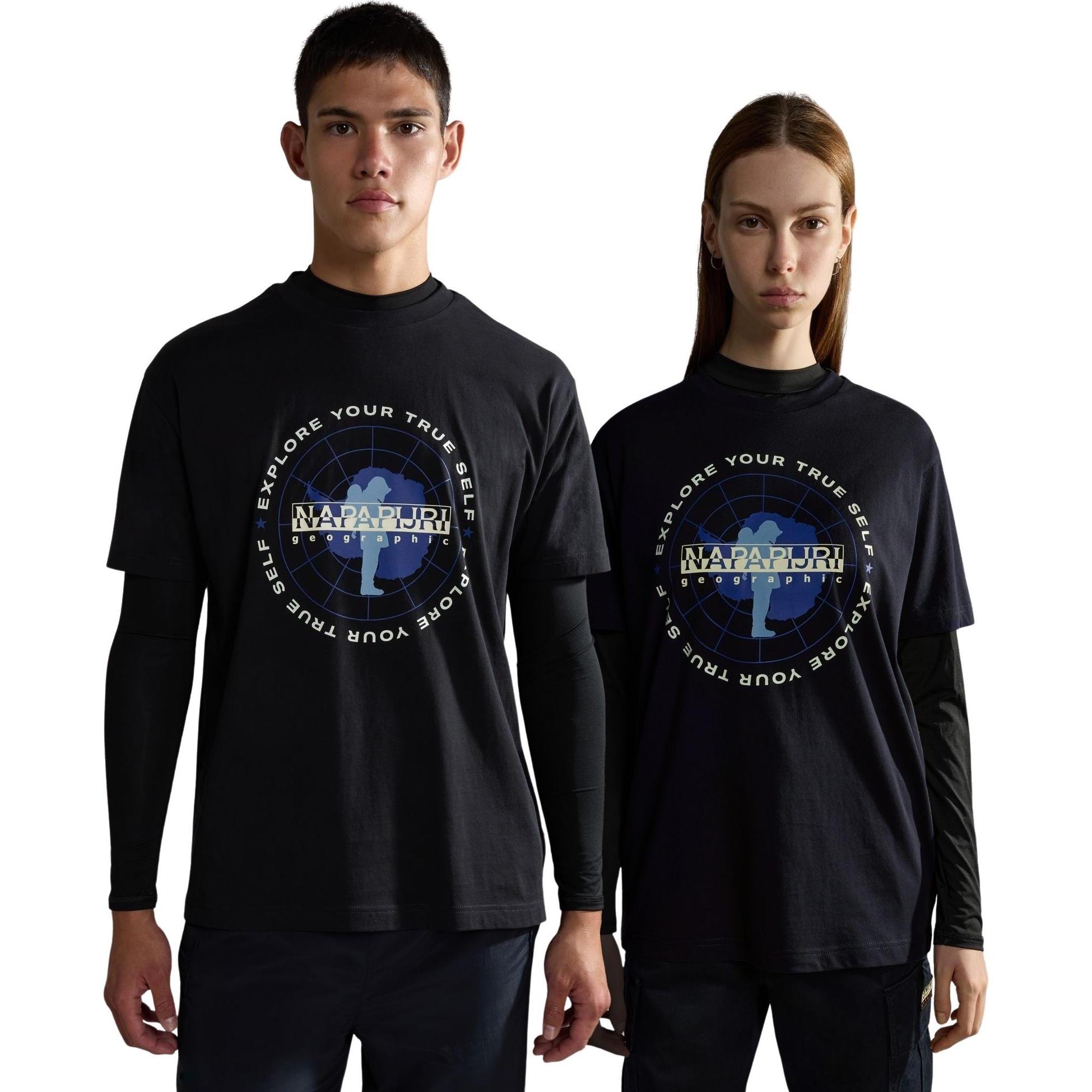Thumbnail - Napapijri, Herren, Shirt, t-shirt, Schwarz, (M)