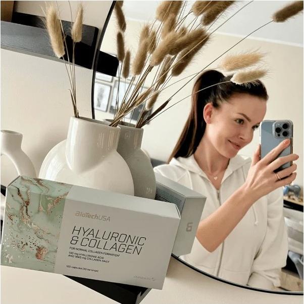 Actual product image Biotech USA Hyaluronic Collagen (120 Piece, Capsules)