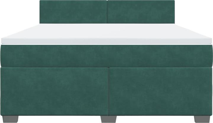 Produktbild vidaXL Bo x springbett mit Matratze 180 x 200 cm Samt (180 x 200 cm)