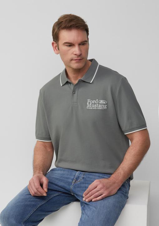 Produktbild S.Oliver Polo-Shirt Poloshirt aus Piqué mit Stickerei und Ford®-Artwork (XXL)