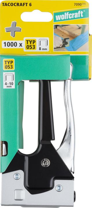 Actual product image wolfcraft 1 hand tacker set tacocraft 6, 1001 pcs.