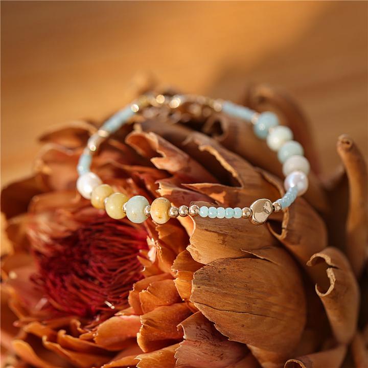 Immagine prodotto Andreani Bracciale con amazzonite autentica (80 cm, Pietre)