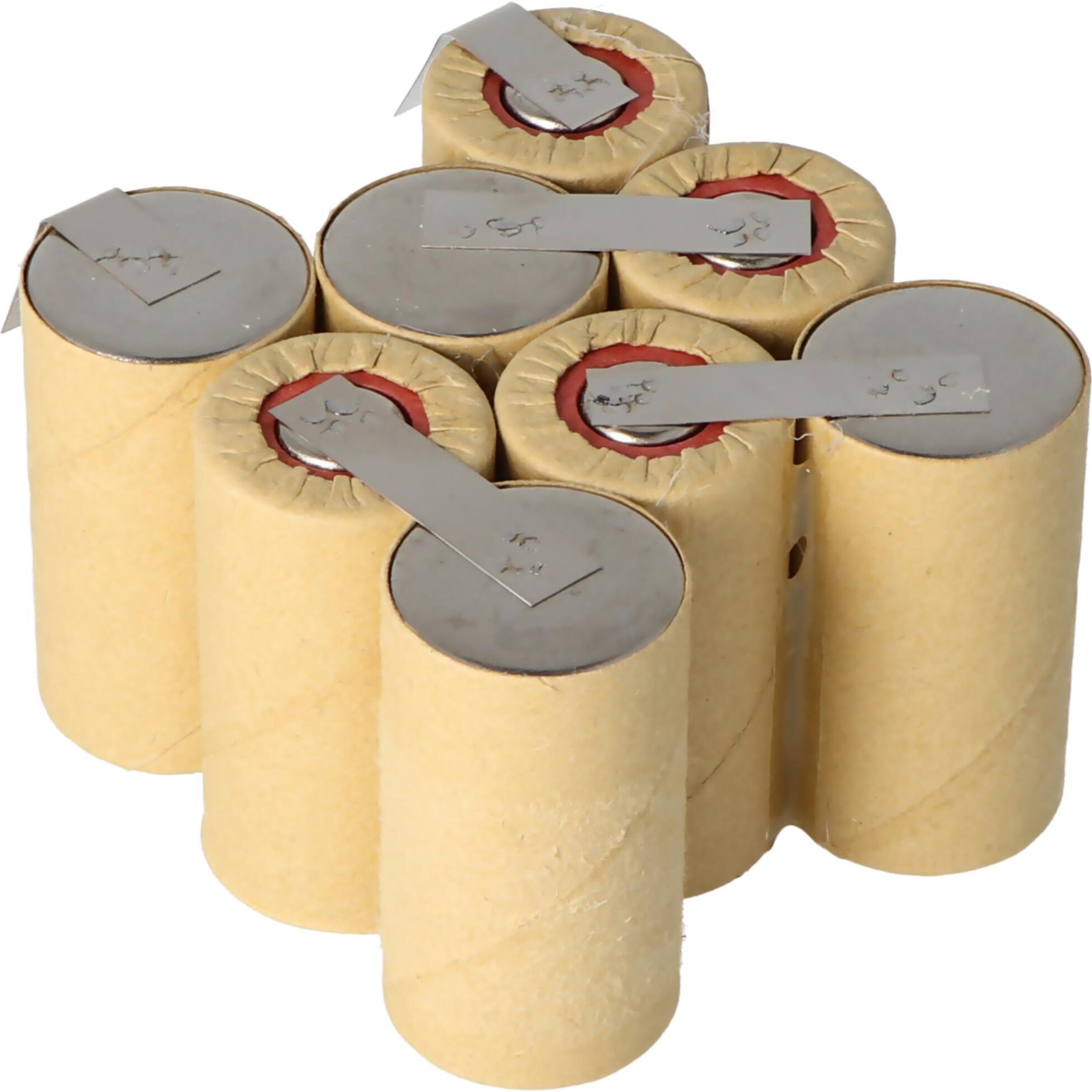 XCell AkkuPack zum Selbsteinbau für den Würth Master SD 9.6 Akku 0700 980 213 NiMH 2,0Ah, Masse 78x62x43mm (8 Stk., 2000...
