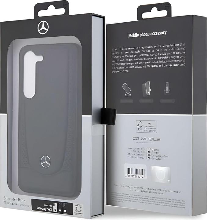Actual product image Mercedes MEHCS23SARMBK S23 S911 czarny/black hardcase Leather Urban (Samsung Galaxy S23)