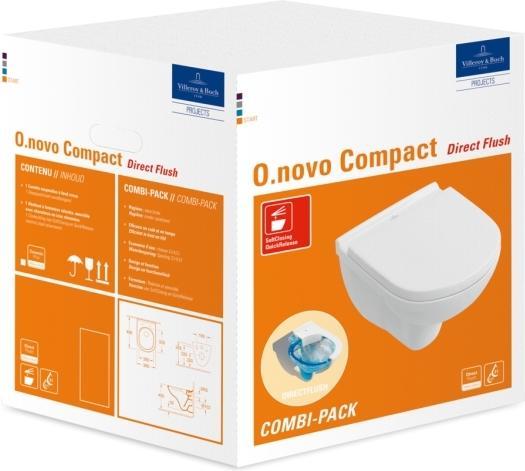 Villeroy & Boch V&B Combi-Pack O.NOVO m WWC ti. DF and WC seat we C+