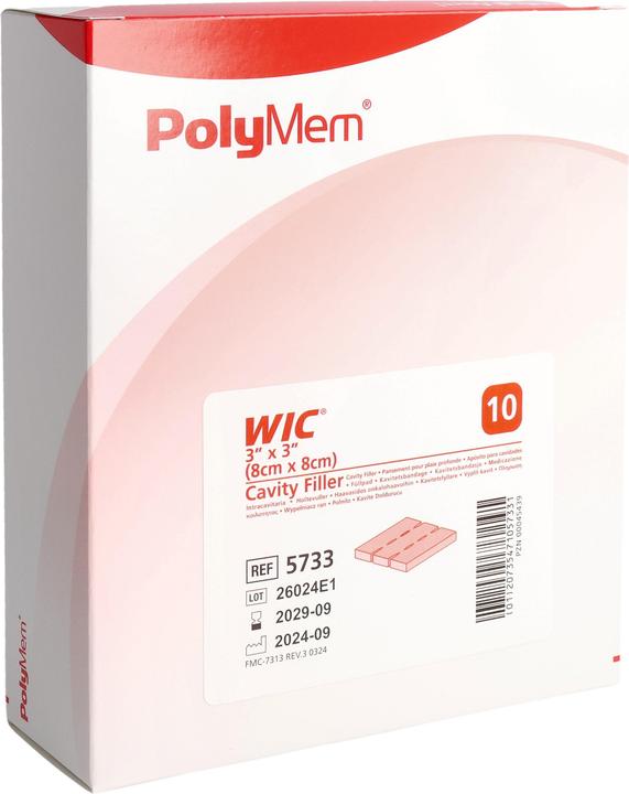 Actual product image PolyMem WIC wound filler 8x8cm sterile 10 pcs.