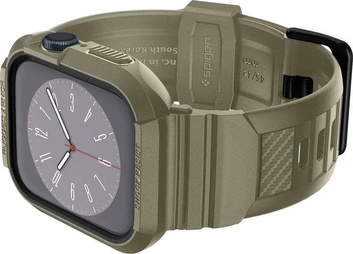 Produktbild Spigen RUGGED ARMOR?PRO? APPLE WATCH 4 / 5 / 6 / 7 / 8 / SE (44 / 45 MM) VINTAGE KHAKI (44 mm, 45 mm, Thermoplastic polyurethane (TPU))