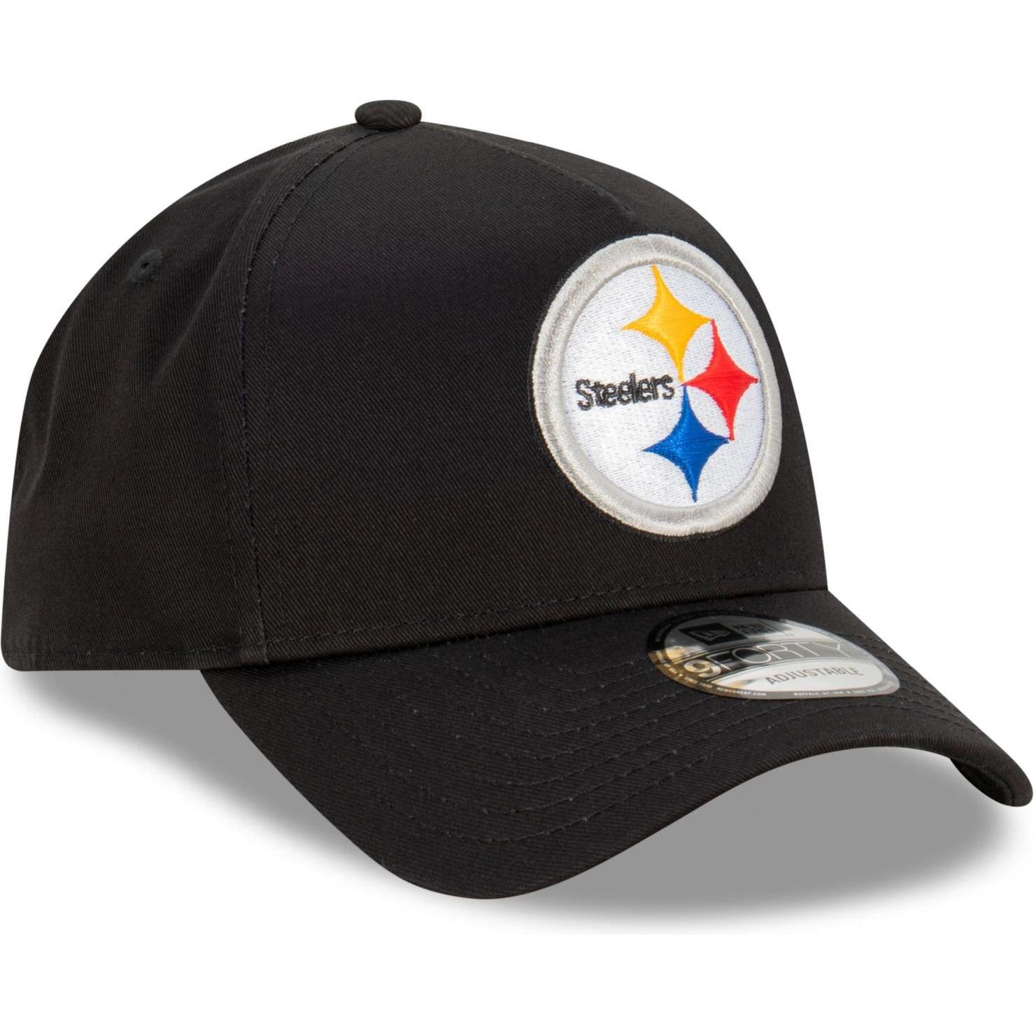 New Era, Herren, Cap, 9Forty A-Frame Cap - NFL Pittsburgh Steelers schwarz, Schwarz, (One Size)