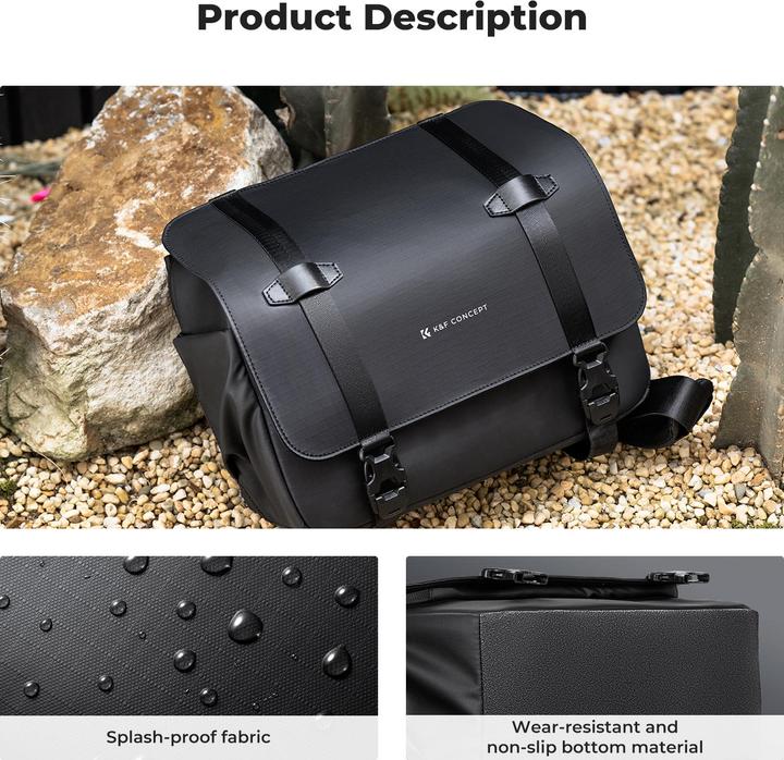 Immagine prodotto K&F Concept Vagabondaggio urbano 10 (Borsa a tracolla per fotocamera, 10 l)