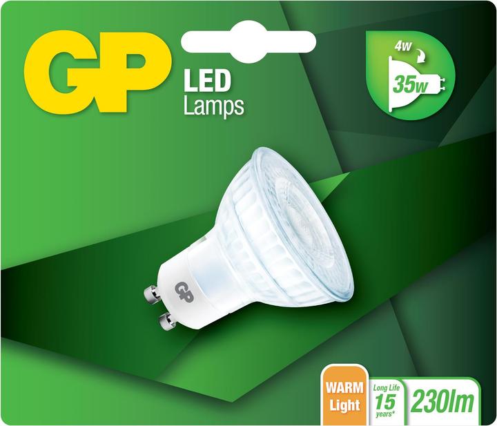 Actual product image GP Lighting LED reflector GU10, glass, 4 W (080169-LDCE1) (GU10, 3.10 W, 230 lm, 1 x, F)
