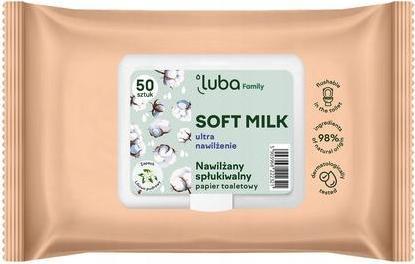 Actual product image Luba Family Soft Milk Moisturizing Toilet Paper 50 Sheets