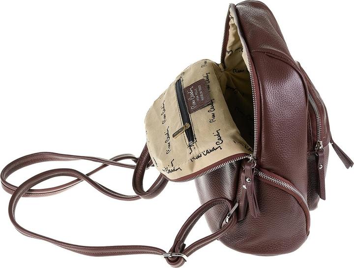 Produktbild Pierre Cardin Damen Lederrucksack Made In Italy - Modell Lunaria Pro - Casual - 28.0 X 31.0 X 14.0 Cm