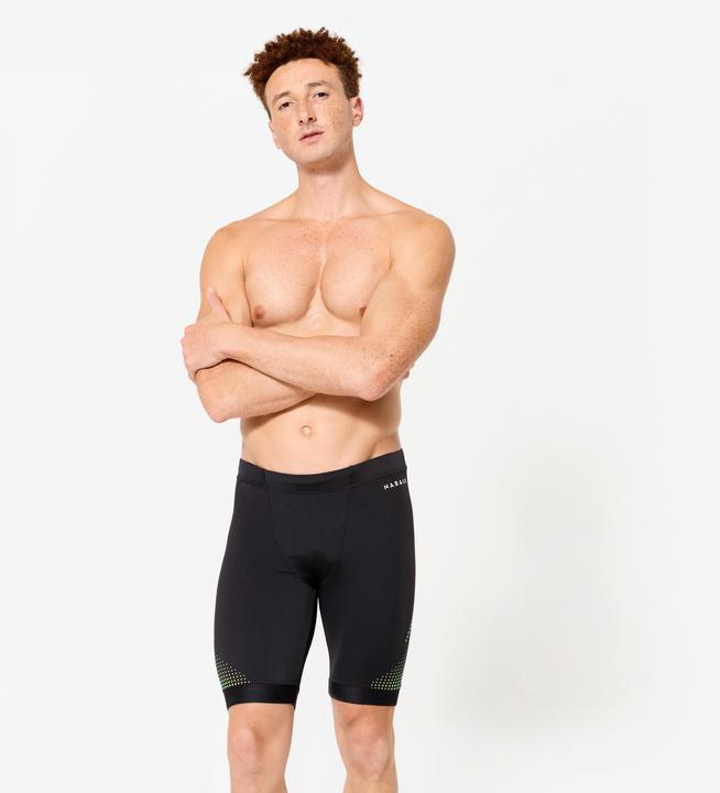 Image du produit Nabaiji Maillot de bain jammer natation Homme - 500 Fiti noir jaune (42)