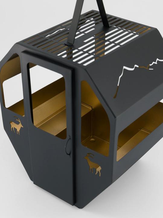 Image du produit Lumière des Alpes Lanterne Gondole noire grande