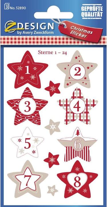 Produktbild Z-Design Weihnachtssticker (24 Sticker)