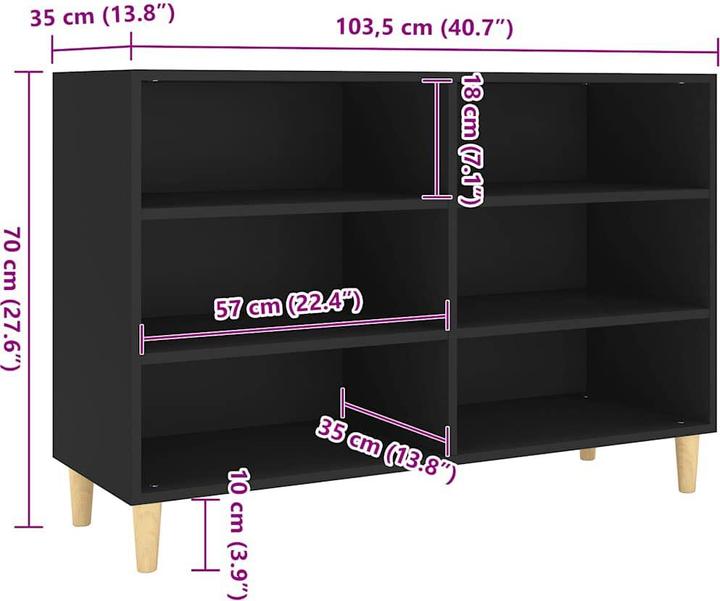 Image du produit vidaXL Sideboard (103.50 x 35 x 70 cm)