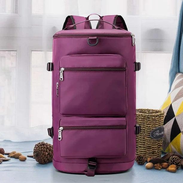 Actual product image Only-Bags.Store Travel backpack, large capacity hiking backpack, dry-wet separation pannier