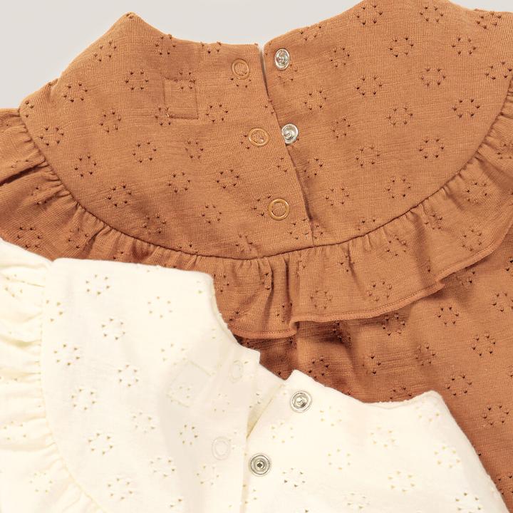 Immagine prodotto La Redoute Collections Confezione da 2 di camicie a maniche lunghe con volant (68)