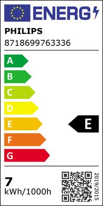 Energie-Label Philips Lampe (E27, 7 W, 806 lm, 1 x, E)