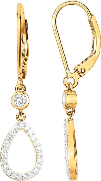 Immagine prodotto Lara Orecchini Placcati Oro - Zirconi (Ottone)